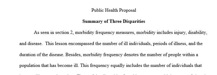 Mortality and morbidity data is often used in public health settings to help create programs to decrease the percentages of each.