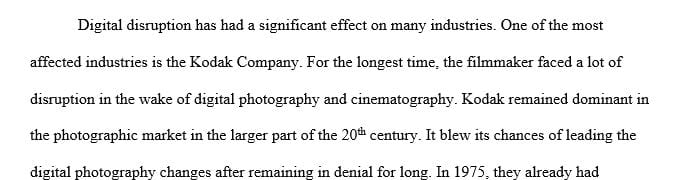 Think Kodak or Blockbuster: