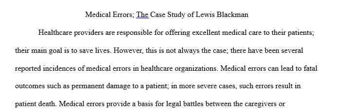 The tragic death of Lewis Blackman can be understood in the context of errors in decision making.