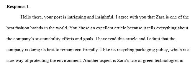 This article discusses Zara’s latest sustainability goals. The brand has started transforming its stores and facilities