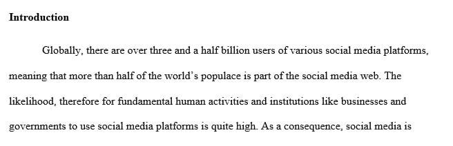 What Has Been the Impact of Social Media On The Relationship between Business Government and Society
