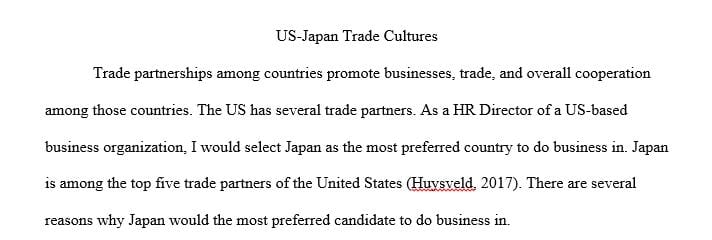 What are the key cultural differences between the United States and the country you chose
