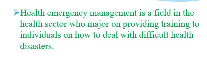 What does it mean to be successful in healthcare emergency management