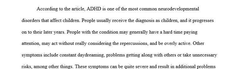What key facts or details does the CDC share about ADHD