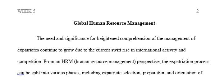 When considering performance management practice for expatriate managers what are the major factors that must be addressed