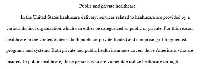 Write a 2 to 3-page essay in which you explain utilization in the context of health care delivery in the United States.