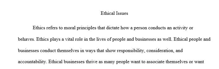 500 Words Writing for Ethical Issues in Food Agricultural and Apparel Industries Class