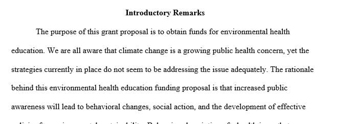 A detailed discussion of the emerging environmental health issue created by climate change.