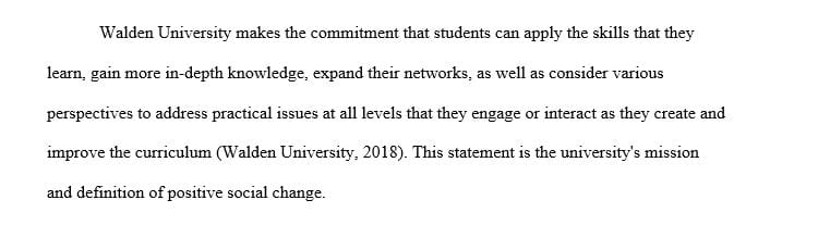 Choose one of the three social change literature review articles found in this week’s Learning Resources