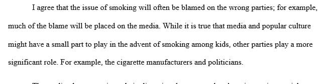 Critically their most significant issues associated with smoking is the tendency of the practitioners to blame it on the wrong cause.