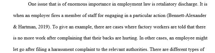 Discuss real world events related to issues in employment law.