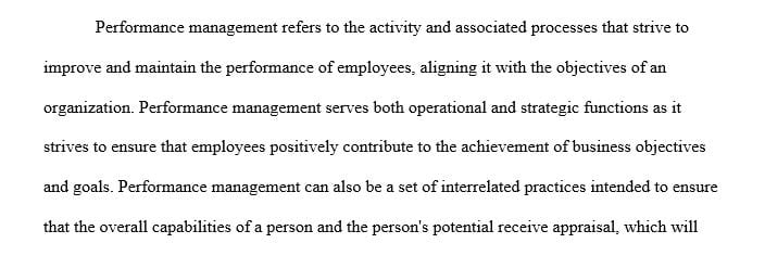 Discuss what performance management is and how it influences effective teams.
