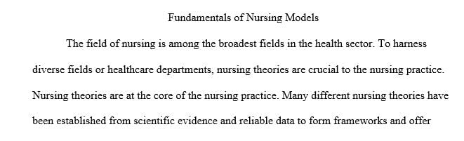 Explain what practice or clinical setting you chose how the six criteria helped you choose