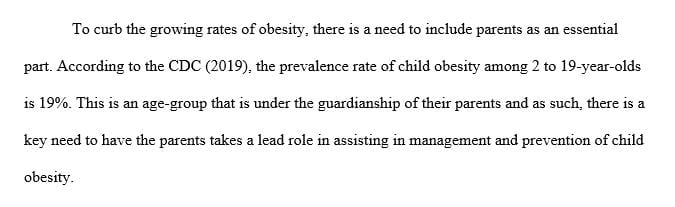 Review the storyboard that you developed in Week 6 (CHILDHOOD OBESITY).