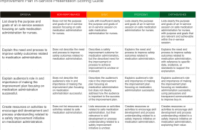 Develop an 8-14 slide PowerPoint presentation with thorough speaker's notes designed for a hypothetical in-service session related to the safe medication administration improvement plan