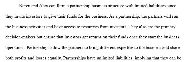 Submit your report containing recommendations for appropriate legal structures for the five clients’ business types.