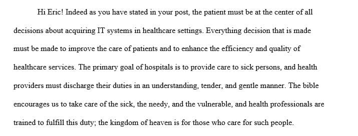 The decision to upgrade an existing health information technology (IT) system or procure a new system is a multidisciplinary process
