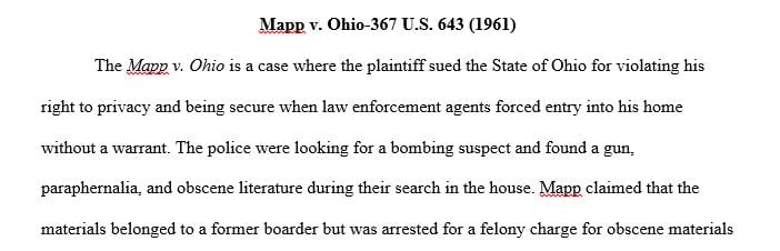 Using the Web or other resources, find a case where an illegal search was claimed.