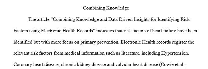 Combining Knowledge and Data Driven Insights for Identifying Risk Factors using Electronic Health Records