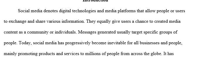 Create a viable social media strategy for the target market.