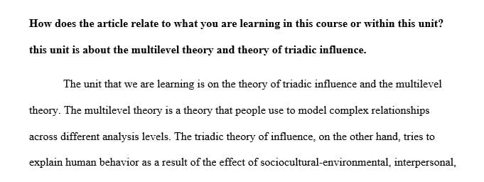 Discuss the meaning or implications of the article’s contents as well as any flaws you find in the article.