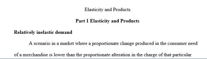 Focuses on elasticity in microeconomics and how it impacts, influences and shapes various products within an economic market.