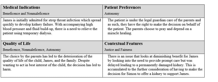 Formalize the four principles and four boxes approach and the four-boxes approach by organizing the data from the case study