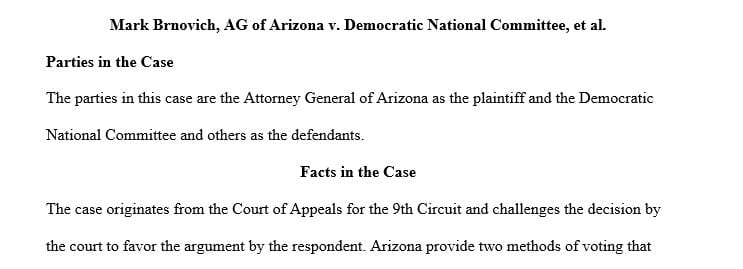 Look at the Supreme Court’s docket from its current session and find a case the Court will be deciding