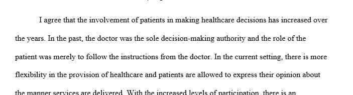 Negotiation in the medical field is the discussion between patients and healthcare providers that usually should lead to the agreement.