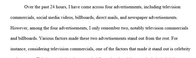 Over the course of 24 hours track how many advertisements you are exposed to.