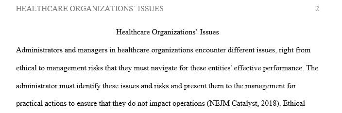 Performing research for a hypothetical healthcare organization.