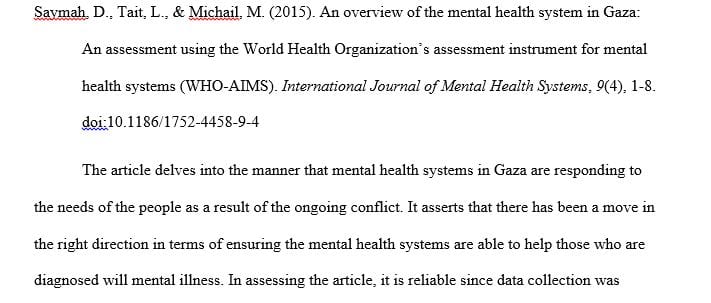Select two scholarly articles on the medical behavioral and community models of the mental health system.