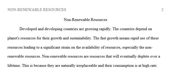 What non-renewable natural resources are most at risk of depletion