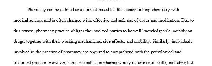 What role does a pharmacy play in operations management