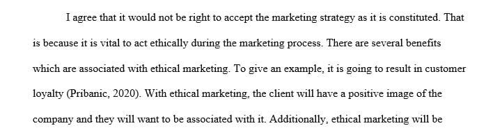 As the VP for marketing, this marketing strategy would not get my approval.