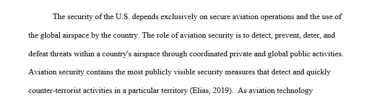Aviation Security and Emergency Management Technologies