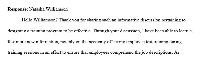 Designing a training program to be effective will look like prior training programs but with some adjustments