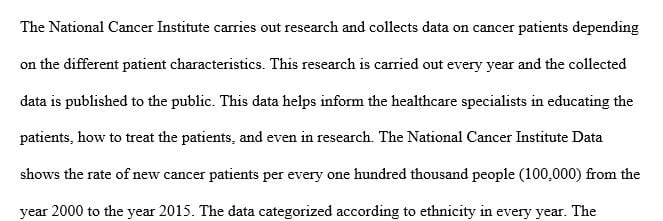 Evaluate descriptive statistics for data within the organization or for health care information.