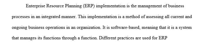 How change management support the success of ERP Implementation