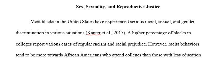 How is formation of the black experience informed by sexual and gender discrimination