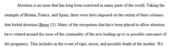 In Exception of Rape Incest and Possible Death is Abortion acceptable
