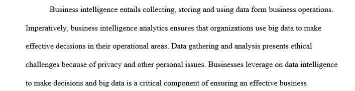 Learning about business intelligence platforms and how data is utilized