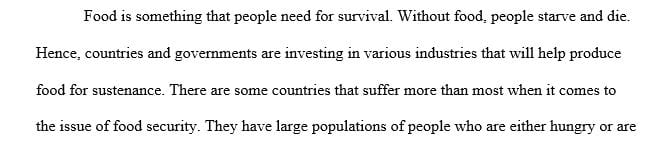 What are two causes of hunger and two problems that result