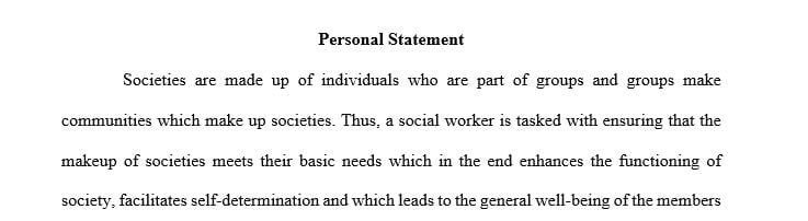 Address why you chose Social work to study