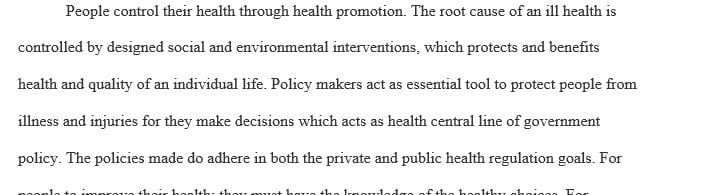  Compare and contrast the three different levels of health promotion