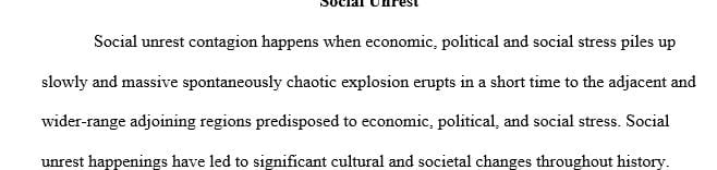 Compare the root causes of the social unrest