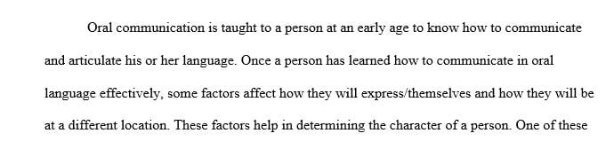 Describe the effect of oral language on decoding reading comprehension and written expression.