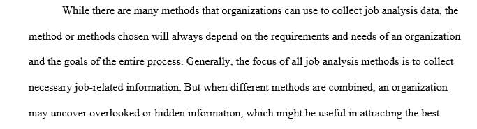 Describe when it is appropriate to use the SME in job analysis
