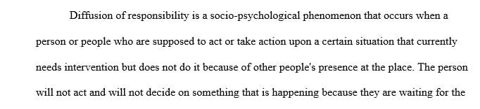 Explain the behavioral response to the situation when many people were present