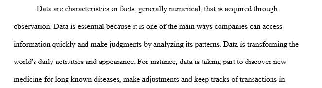How do you describe the importance of data in analytics